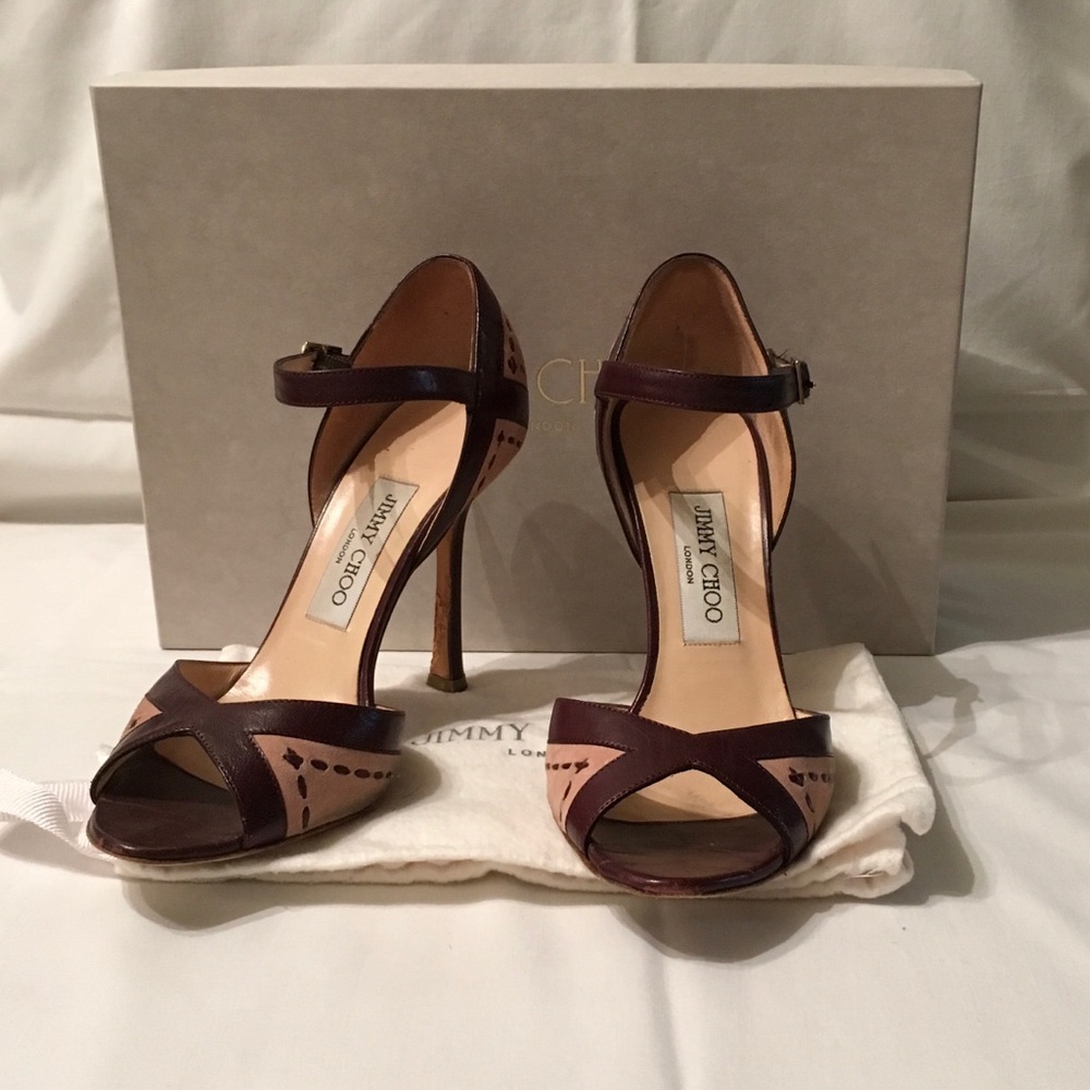 Jimmy Choo Suede & Leather Sandals
